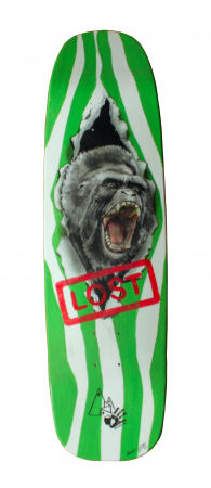Premium 8,75" Lost Animals " Gorilla" Handpainted Skateboard Deck